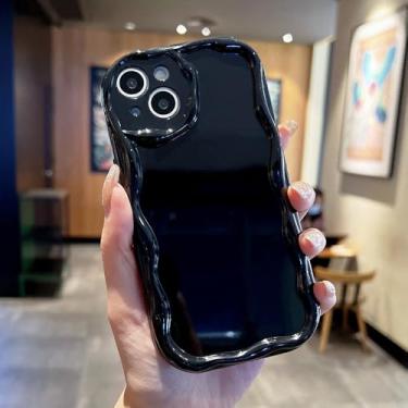 Imagem de Capa de telefone ondulada para Xiaomi Note 12S 11 10 9 8 12 Pro Case Mi 13T Pro Poco X5 X3 Pro C55 para Redmi 10 12C 10C Capa de cor sólida, preta, para Note10 4G 10S