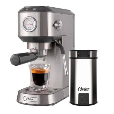 Imagem de Kit Cafeteira Espresso Compacta E Moedor De Café Oster - 220V