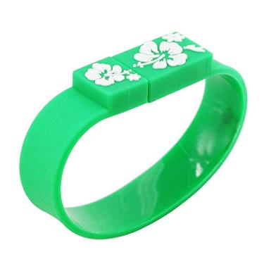 Imagem de Pulseira verde de 8 GB PenDrive USB Flash Drive USB 2.0 Memória USB Drive USB Flash Disk Memory Stick Pen Drive USB Disco USB