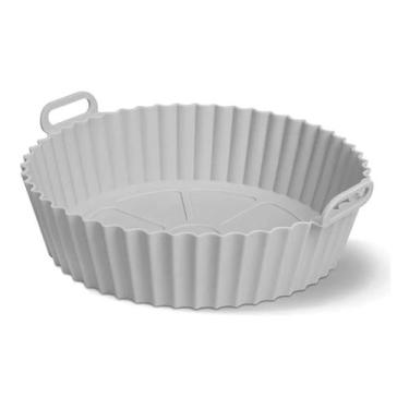 Imagem de Forma De Silicone Para Air Fryer Micro-ondas Forno Com Alça Antiaderen