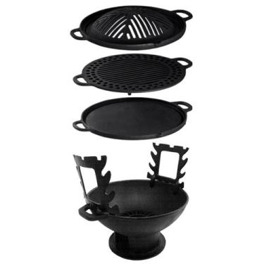 Imagem de Churrasqueira Gengiskan Redonda Completa com 7 Peças - CIUZE