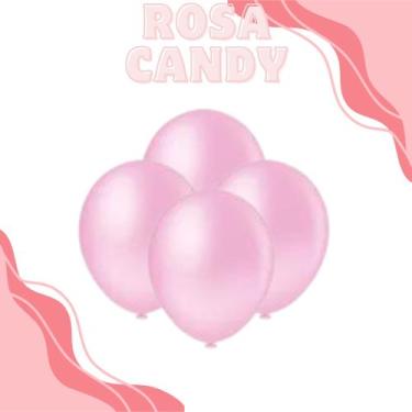Imagem de Balão Pic Pic Candy N16 Festa Decoraçao Aniversario - Crgfestas, Rosa