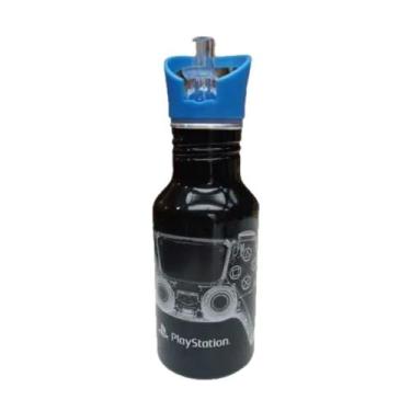 Imagem de Garrafa Aluminio Playstation X Ray 300ml Preta Original, Preto