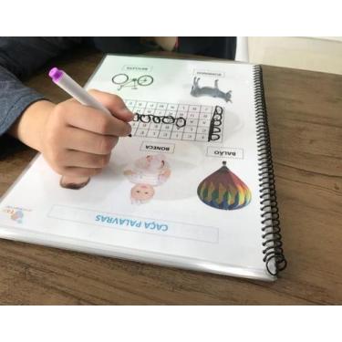 Imagem de Recurso Pedagógico Com Atividades Sortidas De Alfabetização plastifica