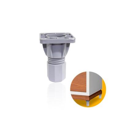 Imagem de Pé Ou Sapata Regulável 100 A 130mm Cinza - Bigfer, Cinza