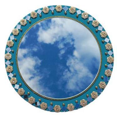 Imagem de Mandala Espelho/Proteção e Equilíbrio 26cm - Aqui Tem Magia
