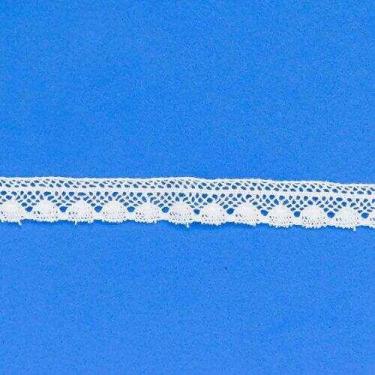 Imagem de Renda de Algodão 15 mm ArtePunto RA028 - Peça c/ 10 mt, Branco