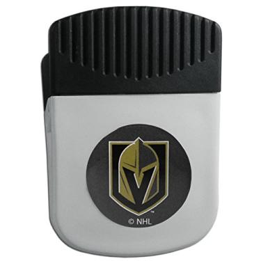 Imagem de NHL Siskiyou Sports Fan Shop Vegas Golden Knights Ímã com clipe de chip com abridor de garrafa única cor de time