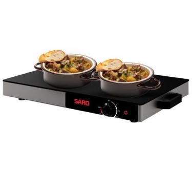 Imagem de MT11 Mesa Térmica Rechaud Elétrico Vidro Temperado 400 W 127 V - SARO