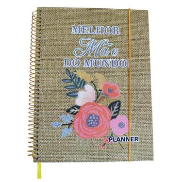 Imagem de Planner Anual Marrom Dia Das Mães Feminino 80 Páginas, Planner Dia Das