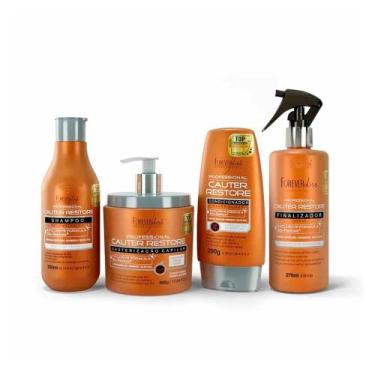 Imagem de Kit Cauterização Capilar Cauter Restore Forever Liss