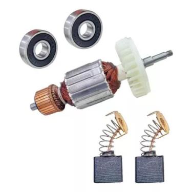 Imagem de Induzido + Rolamento + Escova P/ Esmerilhad Ga7020/9020 220v - Bolte
