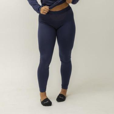 Imagem de Calça Térmica Feminina Segunda Pele Esportiva Compressão Com Proteção 