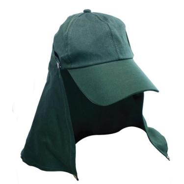 Imagem de Kit c/2 Boné Jogá Com Protetor De Nuca Destacável Verde Ou Beje Com Re