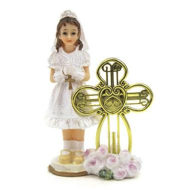 Imagem de Imagem Lembranças 1ª Eucaristia Menina Importada Resina 10cm - Amém De