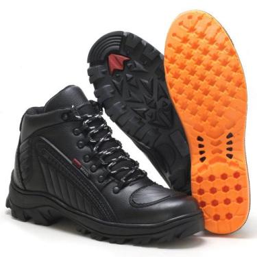 Imagem de Bota Coturno Motociclista Dakar Cano Médio Preta - Mg Brasil, 39