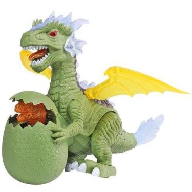 Imagem de Brinquedos Dinossauro com Filhote Edição Renascimento 2 em 1 Emite Som