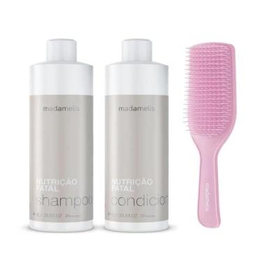 Imagem de Kit nutrição fatal duo 1l + escova desembaraçante fios therapy - MADAM