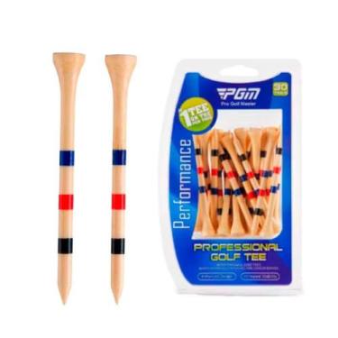 Imagem de Tee de Madeira para Golfe Profissional 83mm PGM 30 Unids