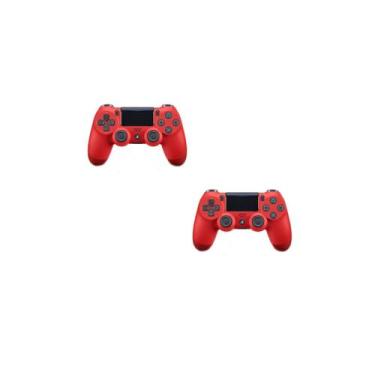 Imagem de Kit 2 Controle Joystick sem fio Bluetooth Compatível Video game Pc Gam