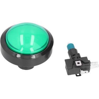 Imagem de BOTAO ARCADE FLIPERAMA ILUMINADO 60mm - VERDE - Chaves
