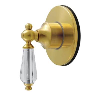 Imagem de Kingston Brass KS4037WLL Willshire Válvula de desvio de seis vias de manípulo único com kit de acabamento, latão escovado