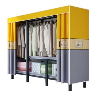 Imagem de Guarda-roupa Armário dobrável de tecido, guarda-roupa resistente, rack de roupas para quarto, organizador de armazenamento de roupas para resistente armário