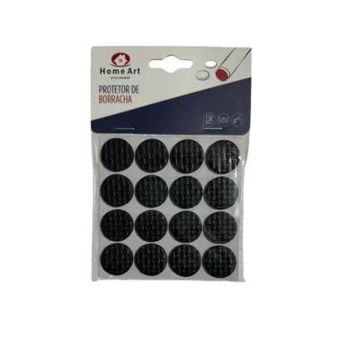 Imagem de Protetores de EVA para Pés de Móveis e Cadeiras (48, Redondo Preto)