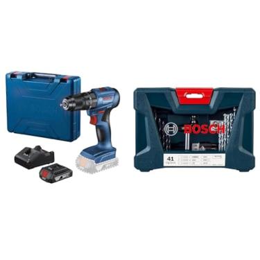 Imagem de Kit Bosch GSB185LI-1B 18V + Kit V-Line 41pç