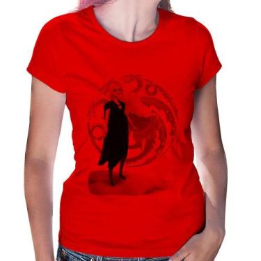 Imagem de Baby Look Daenerys Targaryen Art - Foca na Moda, Vermelho, GGG