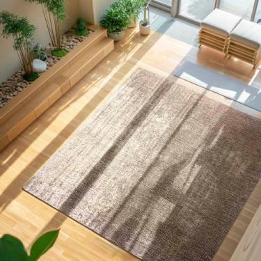 Imagem de Tapete Sisal Sintético para Sala e Quarto, 200x250 cm, Decorativo (Bege)