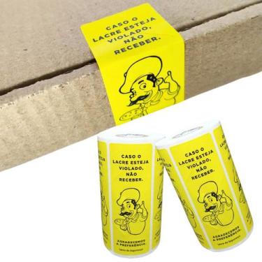 Imagem de Lacre de Segurança  Pizzaria  Rolo com 300 etiquetas - 4Food Print 