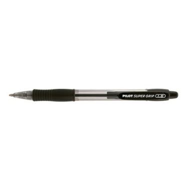 Imagem de Caneta Super Grip 1.6mm Bpgp-10r-G Pilot 12 Unidades, Preto