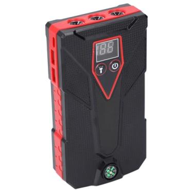 Imagem de Bateria de Carro Portátil Dupla USB LCD Display Booster para Viagens de Acampamento de Emergência 20000mAh