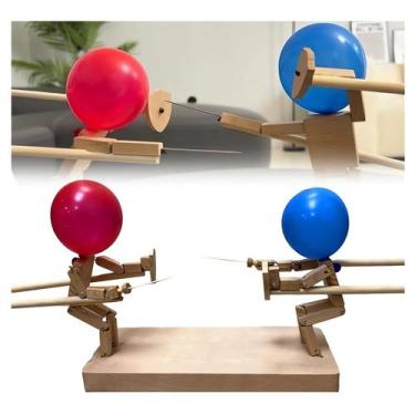 Imagem de Jogo Tictoyo Balloon Bamboo Man Battle com fantoches de esgrima