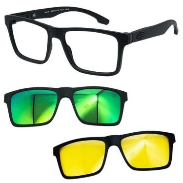 Imagem de Oculos Mormaii Swap NG 2 6153 A14 com 2 Clipon Verde Noturno, Verde, N