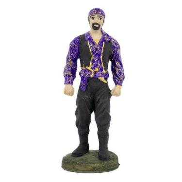 Imagem de Escultura Cigano Roxo 15 cm em Resina - Lua Mística - 100% Original - 