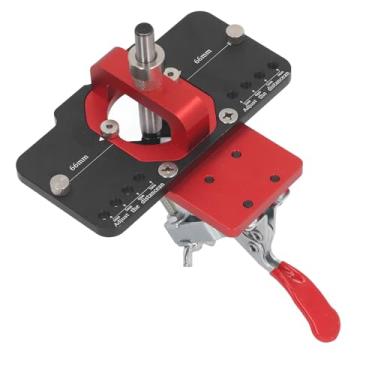 Imagem de Kit de Gabarito de Dobradiça de 35 Mm de Gabinete de Dobradiça Perfurador de Perfuração de Perfuração de Profundidade Ajustável Furato de Madeira para Lubrificar Ferramenta