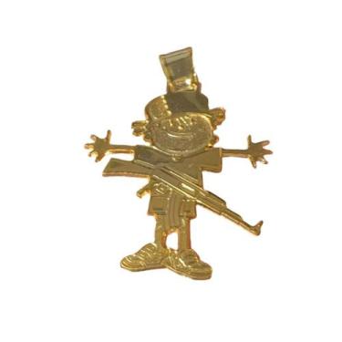 Imagem de Pingente Menino Ak - Banhado A Ouro 18K - Tojoia18K