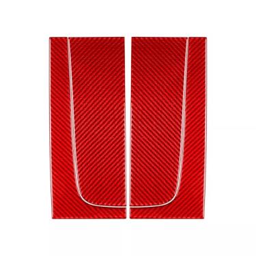 Imagem de Acabamento do apoio de braço do console central de fibra de carbono genuíno para Mercedes W254 GLC 2023-2024 - Vermelho