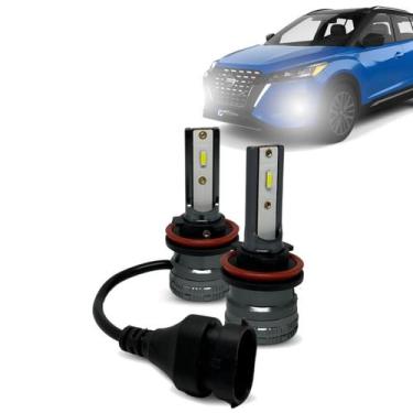 Imagem de Kit Par Super Led Mini Rayx Kicks 21 22 Farol Alto Baixo Milha