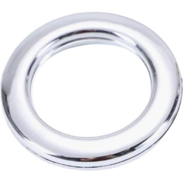 Imagem de 16 argolas para cortina, anel romano de 42 mm, diâmetro interno, baixo ruído, anéis de cortina de chuveiro para varão de cortina de plástico (prata)