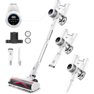 Imagem de VYKLO Aspirador De Pó Sem Fio V-15, Aspirador De Pó Portátil Smart Stick, Sucção Forte E Leve, Sucção Potente, Aspirador De Pó Portátil Sem Fio, Versátil, Limpeza Profunda De Pelos De Animais, Pisos
