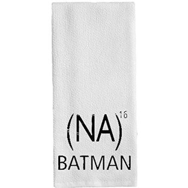 Imagem de Love Chemistry and Batman Toalhas de banho de mão para hóspedes Mostre a todos o seu amor pelo Batman Toalha de banheiro multiuso branca 14 x 30 polegadas (35 x 75 cm) Cor: Love Batman