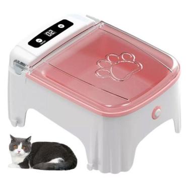 Imagem de Comedouro Automatico Gato Cachorro Pet Cao Raçao Petisco Sensor de Pre