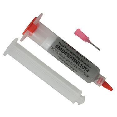 Imagem de Chip Quik Pasta de solda SMD4300SNL10T4 não limpa sem chumbo em seringa de 10cc 35 g lavável com água (T4)
