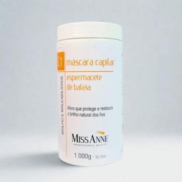 Imagem de Máscara Capilar Miss Anne Espermacete de Baleia Hidratação 1kg