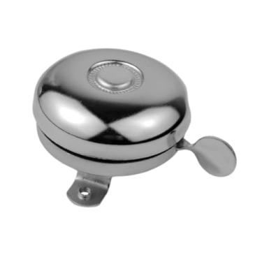 Imagem de simhoa Campainha de bicicleta Acessórios para bicicleta Campainha de portátil com som claro e multifuncional Clássica para esportes ao ar livre, ciclismo de, Prata