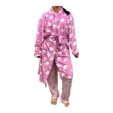 Imagem de ROUPÃO STUF ESTAMPADO COM MANGA LONGA REF:CB0003 FEMININO-Feminino