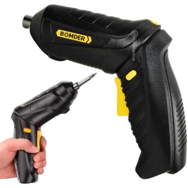 Imagem de Parafusadeira Recarregável 3.6V com LED, 10 Bits, Alongador e Maleta B